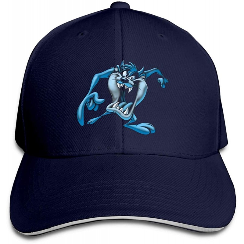 Baseball Caps Looney Tunes Tasmanian Devil Taz Outdoor Baseball Cotton Cap Hat Adjustable Black - Navy - C018XKEYXTC $20.05