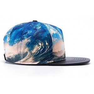 Baseball Caps 3D Galaxy Animal Starry Print Flatbill Visor Snapback Baseball Hat Neon Sign - H10-h10 - C6128TRYCKB $9.65