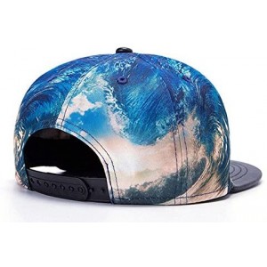 Baseball Caps 3D Galaxy Animal Starry Print Flatbill Visor Snapback Baseball Hat Neon Sign - H10-h10 - C6128TRYCKB $9.65