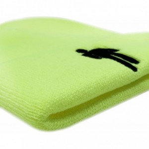 Skullies & Beanies Stick Man Merch Beanie Blohsh Hat for Women or Men Standard Size - Neon - CY18ZZOLLQL $10.12