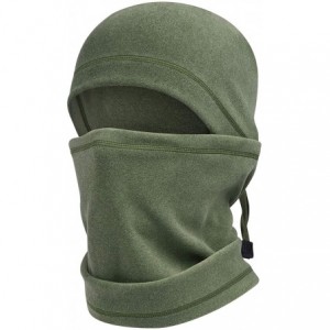 Balaclavas Adjustable Hood Ski Mask Warm Face Cover Winter Cold Weather Balaclava Women Men - Olive Green - CB18Z5AKE7L $7.98