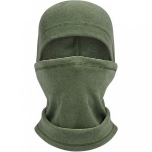 Balaclavas Adjustable Hood Ski Mask Warm Face Cover Winter Cold Weather Balaclava Women Men - Olive Green - CB18Z5AKE7L $7.98