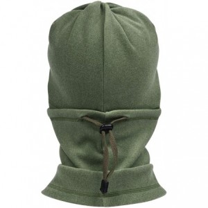 Balaclavas Adjustable Hood Ski Mask Warm Face Cover Winter Cold Weather Balaclava Women Men - Olive Green - CB18Z5AKE7L $7.98