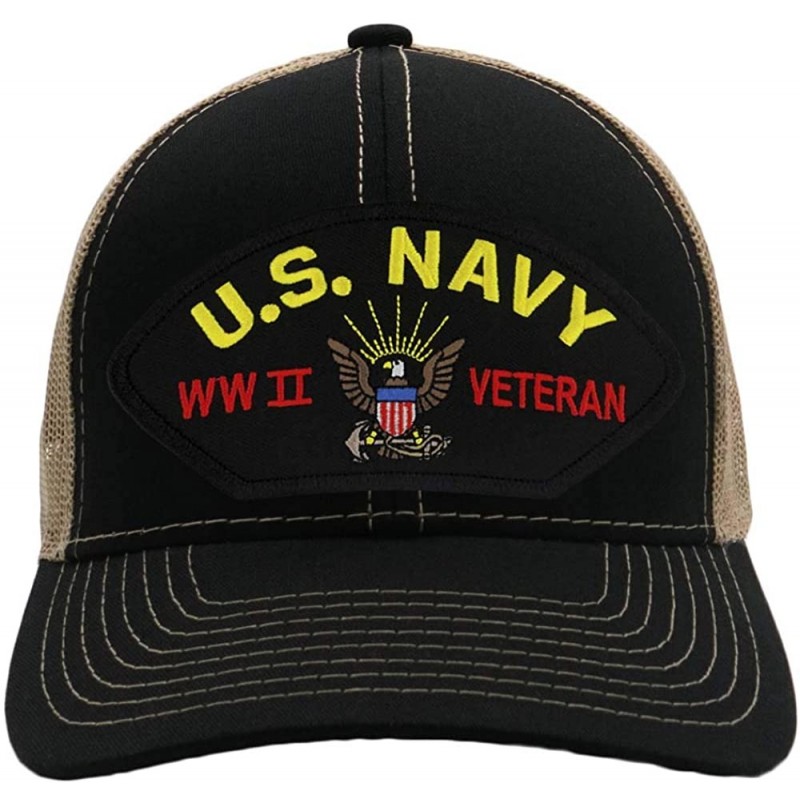 Baseball Caps US Navy- World War II Veteran Hat/Ballcap Adjustable One Size Fits Most - C918HWRTR2O $21.00