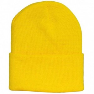 Skullies & Beanies Solid Winter Long Beanie (Comes in Many - Neon Yellow - CY11Y94TQWN $10.93