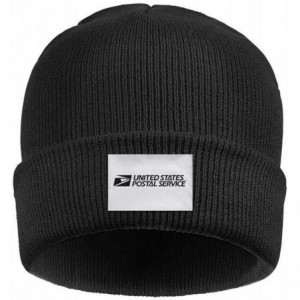 Skullies & Beanies Adult Stretchy Solid Color Knit Beanies Hats USPS-United-States-Postal-Service-Logo-Headwear for Mens Wome...