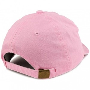 Baseball Caps Mom and Dad Pigment Dyed Couple 2 Pc Cap Set - Pink Black - C718I704WTR $28.88