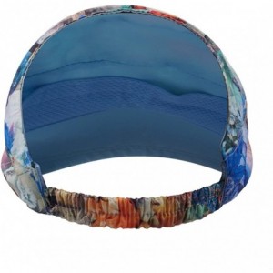 Baseball Caps Women's Visor Big Brim Quick Dry Open Top Hat UPF 50+ - Light Blue - CZ18G274Z23 $9.42