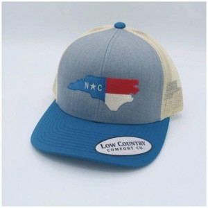 Baseball Caps Official North Carolina State Flag Adjustable Hat - Embroidered on 112 Trucker Hat - Ocean Blue - CJ198AC5YCI $...