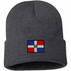 Skullies & Beanies Dominican Republic Custom Personalized Embroidery Embroidered Beanie - Gray - CN12N5LXDLM $19.51