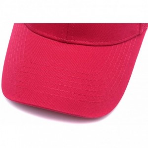 Baseball Caps Custom Embroidered Baseball Caps Ponytail Messy High Bun Hat Ponycaps Adjustable Mesh Trucker Hats - Rose Red-1...