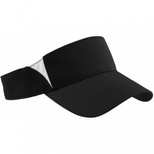 Visors Custom Visor Hat Embroider Your Own Text Customized Adjustable Fit Men Women Visor Cap - Blackwhite - C318ZM0X5YQ $22.64