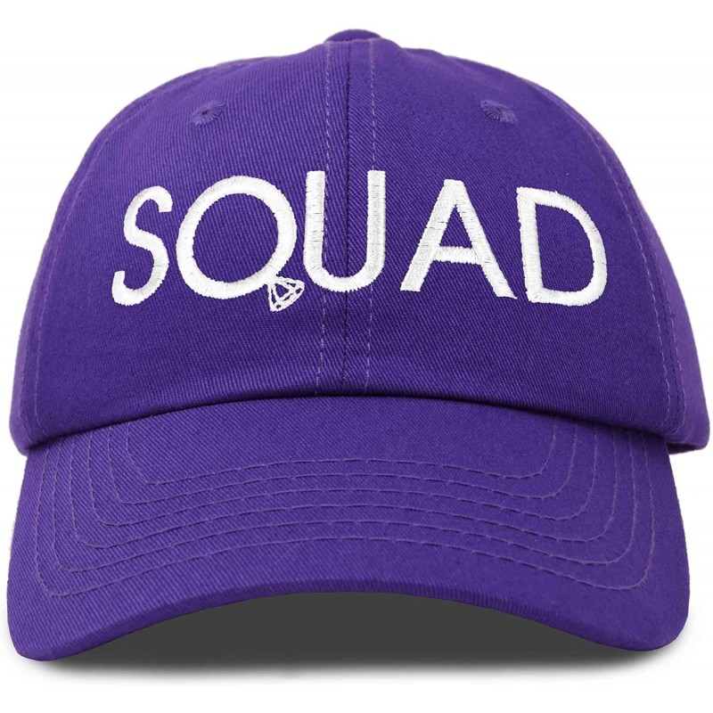 Baseball Caps Bachelorette Party Bride Hats Tribe Squad Baseball Cotton Caps - Squad-purple - C018HU0L8YL $13.64