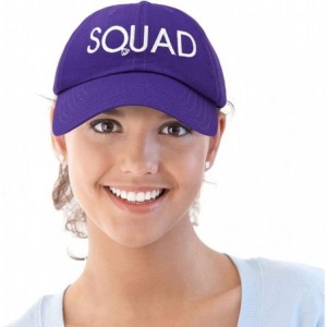 Baseball Caps Bachelorette Party Bride Hats Tribe Squad Baseball Cotton Caps - Squad-purple - C018HU0L8YL $13.64