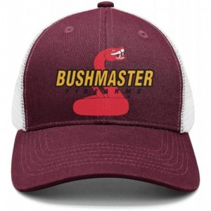Baseball Caps Unisex Dad Cap Trucker-Bushmaster-Firearms-Hat Casual Breathable Baseball - Maroon-78 - CQ18Q7MCIHQ $20.58