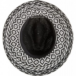 Fedoras Women's 3.25 Brim Knit Fedora with Faux Suede Trim - Black - CI17YZGSW29 $20.96