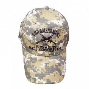 Baseball Caps 2nd Amendment God Guns Guts Made America Free Cap (Digital Camouflage) - C319089I7I7 $13.77