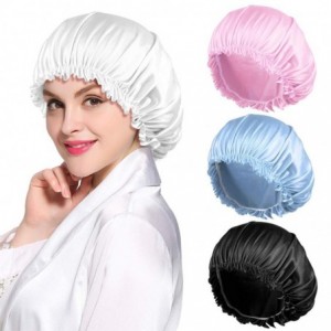 Skullies & Beanies 4PCS Satin Bonnet for Women Natural Curly Hair-C - Set C - CO18UEEDWOK $29.45