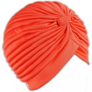 Skullies & Beanies 1 Stretchable Turban Hat - Red - CH11HB5JH3P $17.05