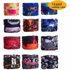 Balaclavas 6PCS/9PCS/12PCS Bandana Face Mask Head Wear Neck Gaiter Scarf Balaclava Random Color - Random Color 12pcs - CX197N...