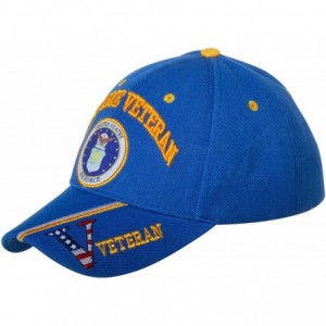 Baseball Caps Officially Licensed United States Air Force Veteran Embroidered Blue Baseball Cap - C018S8SYDYY $17.75
