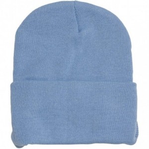 Skullies & Beanies Cuffless Beanie Visor Cap - Light Blue - C5111OLBG8L $9.43