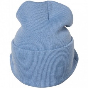 Skullies & Beanies Cuffless Beanie Visor Cap - Light Blue - C5111OLBG8L $9.43