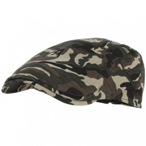 Newsboy Caps Men's Retro Camouflage Beret Hats Newsboy Cap Strip Cabbie Hat Flat Cap - Camouflage3 - CF18D2N42TG $6.65