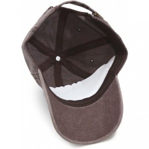 Baseball Caps Vintage Washed Dyed Cotton Twill Low Profile Adjustable Baseball Cap - Brown 70p - CE12N85TDXM $11.01