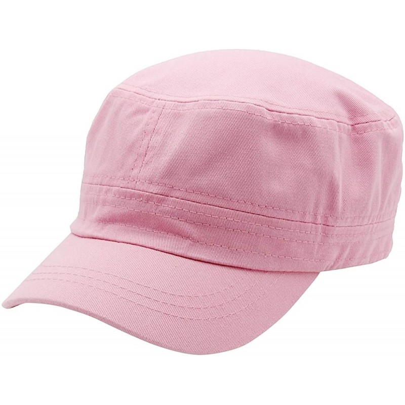 Baseball Caps Cadet Army Cap - Military Cotton Hat - Pink - C312GW5UUV7 $9.99