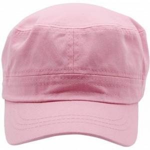 Baseball Caps Cadet Army Cap - Military Cotton Hat - Pink - C312GW5UUV7 $9.99