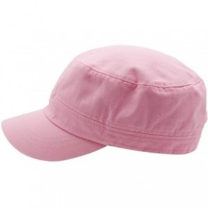 Baseball Caps Cadet Army Cap - Military Cotton Hat - Pink - C312GW5UUV7 $9.99