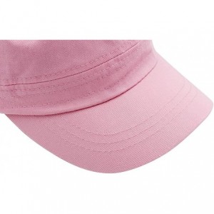 Baseball Caps Cadet Army Cap - Military Cotton Hat - Pink - C312GW5UUV7 $9.99