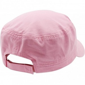 Baseball Caps Cadet Army Cap - Military Cotton Hat - Pink - C312GW5UUV7 $9.99