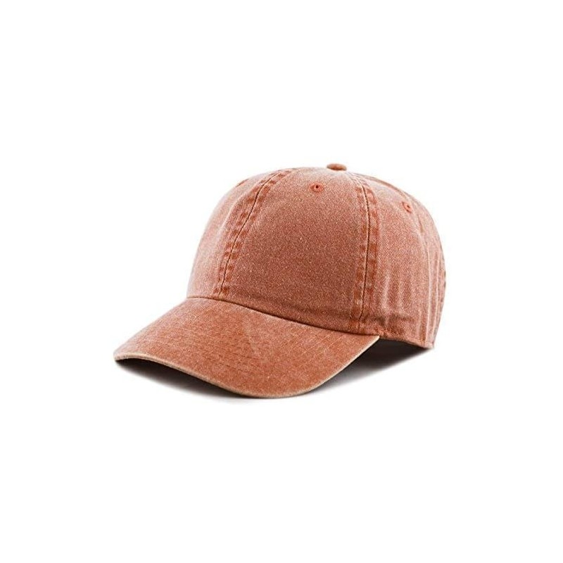 Baseball Caps 100% Cotton Pigment Dyed Low Profile Dad Hat Six Panel Cap - 1. Orange - CT189A20OH2 $8.87