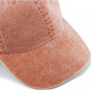 Baseball Caps 100% Cotton Pigment Dyed Low Profile Dad Hat Six Panel Cap - 1. Orange - CT189A20OH2 $8.87