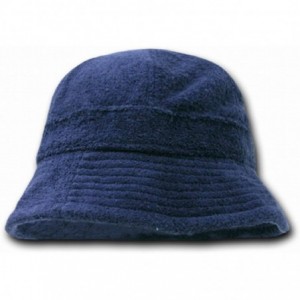 Bucket Hats Terry Bucket Hats (One Size- Navy Blue) - CR1162YRBJN $41.07