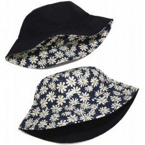 Bucket Hats Unisex Print Double-Side-Wear Reversible Bucket Hat - Chrysanthemum - C1196WTEK44 $14.87