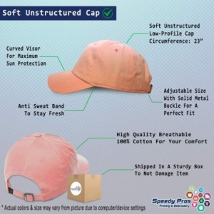 Baseball Caps Soft Baseball Cap Custom Personalized Text Cotton Dad Hats for Men & Women - Soft Pink - C018DLOS08W $17.47