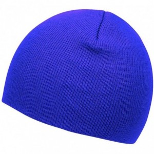 Skullies & Beanies Short Cuffless Beanies - Royal Blue - CY112PDHYPB $11.74