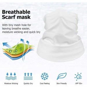 Balaclavas Multifunctional Face Mask Anti Dust Wind UV Sun Neck Headwear Motorcycle for Women Men Face Scarf Bandana - White ...