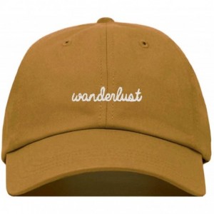 Baseball Caps Wanderlust Baseball Hat- Embroidered Dad Cap- Unstructured Soft Cotton- Adjustable Strap Back (Multiple Colors)...