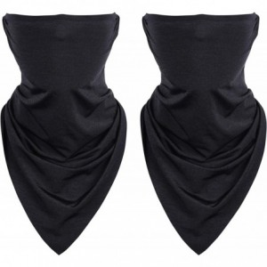 Balaclavas Face Scarf Ear Loops Bandana Sun UV Protection Neck Gaiter for Men and Women - Black - CT19972A88I $18.05