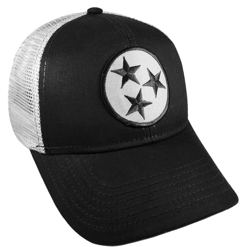 Baseball Caps Tennessee Flag Black and Grey Curved Brim Cap Hat Snapback Adjustable - C0186757STN $23.20