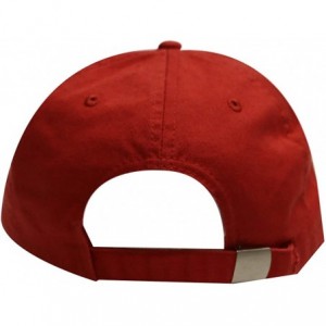 Baseball Caps Trump Stras Cotton Baseball Cap Red - CQ12CI0DCBP $9.29