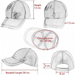 Baseball Caps Leather Baseball Cap Genuine Leather Peak Hat Unisex Trucker Hiphop - Light Brown - CV18NAZ0A5D $36.75