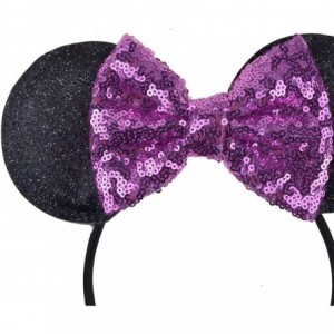 Headbands Mickey Ears Headbands Sequin Hair Band Accessories for Women Girls Cosplay Party - CF1922S63T3 $9.34