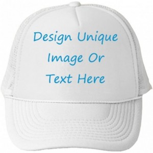 Baseball Caps Customized Trucker Hat Personalized Baseball Cap Adjustable Snapback Men Women Sports Hat - White - CP18G85862Z...
