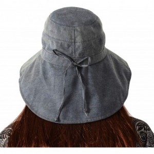 Sun Hats Womens Leisure Solid Colour Sun Hat Sun-Proof for Outdoor Activities - Deep Grey - C718QWLT0EL $11.60