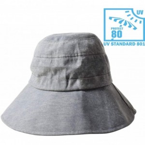 Sun Hats Womens Leisure Solid Colour Sun Hat Sun-Proof for Outdoor Activities - Deep Grey - C718QWLT0EL $11.60